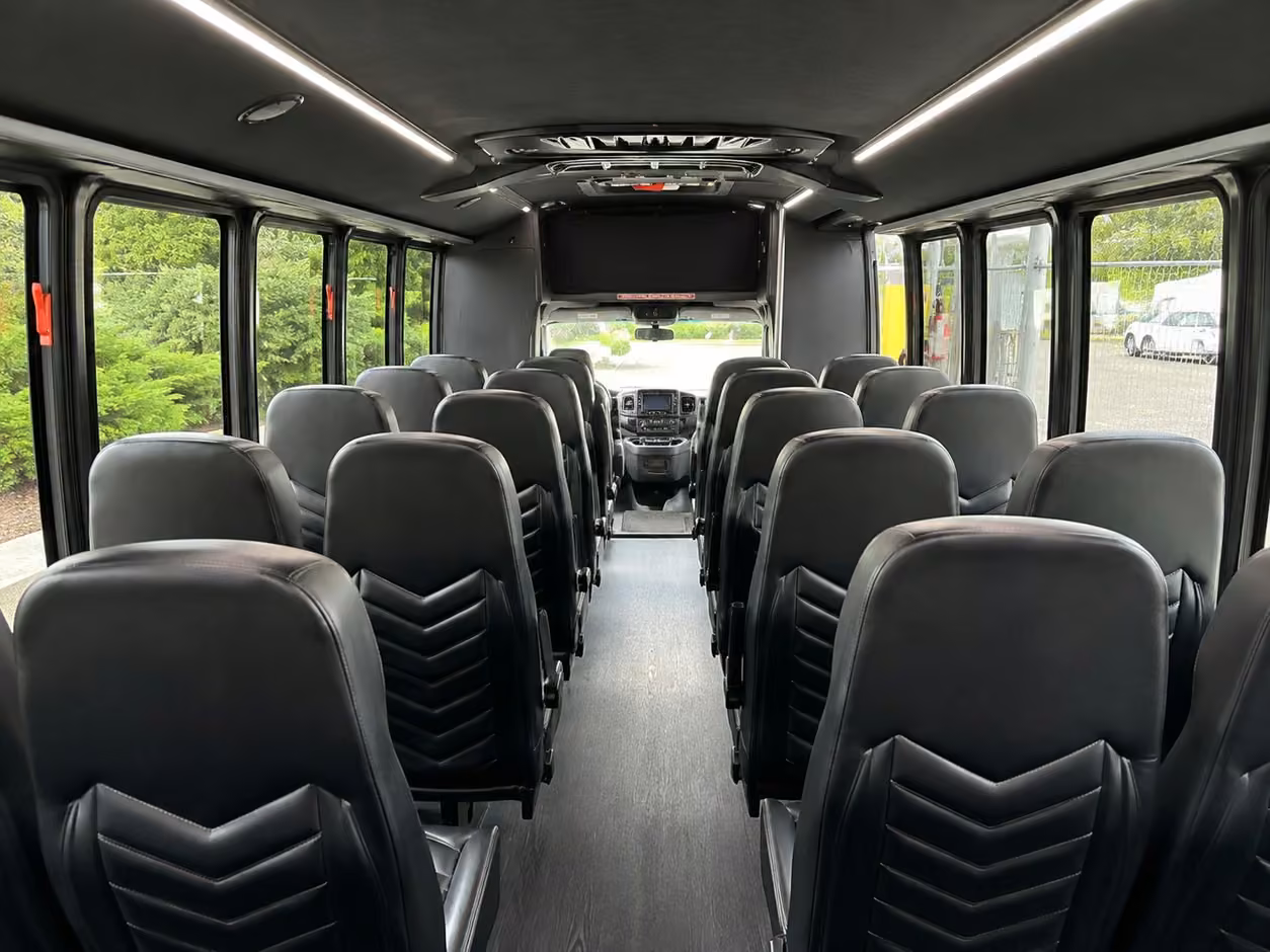 25 passenger minibus inside