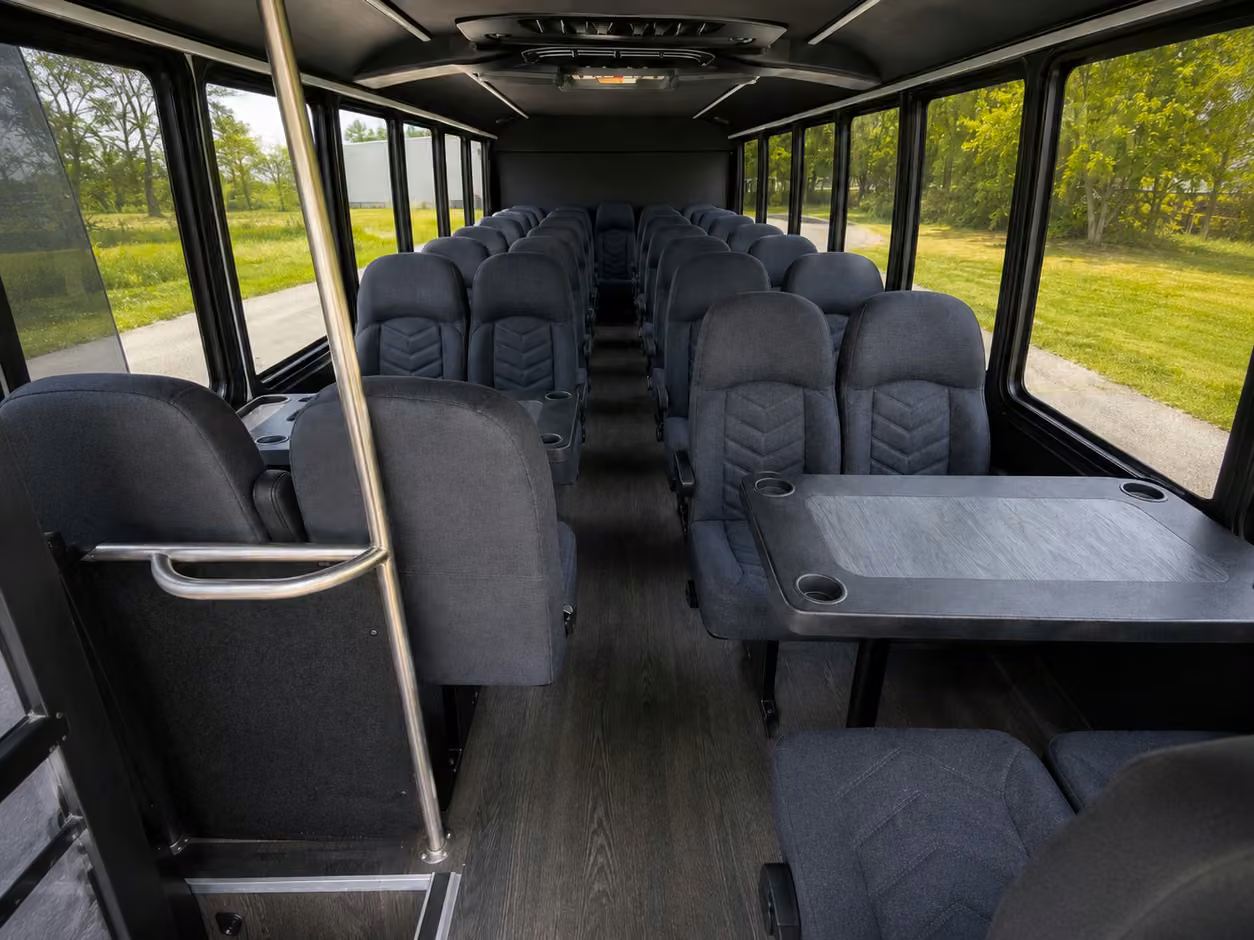 25 passenger minibus interior