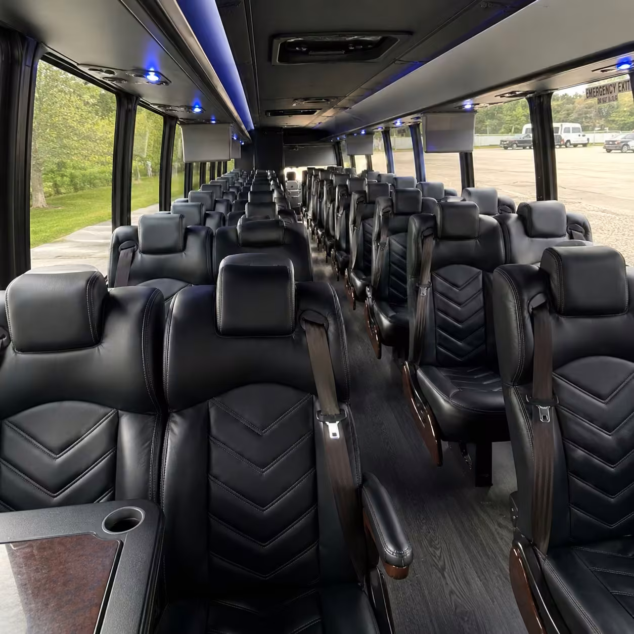 28 passenger minibus interior